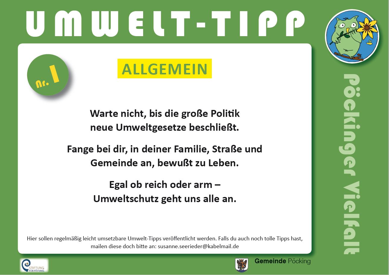 Projekte | Pöckinger Vielfalt | Umweltkalender