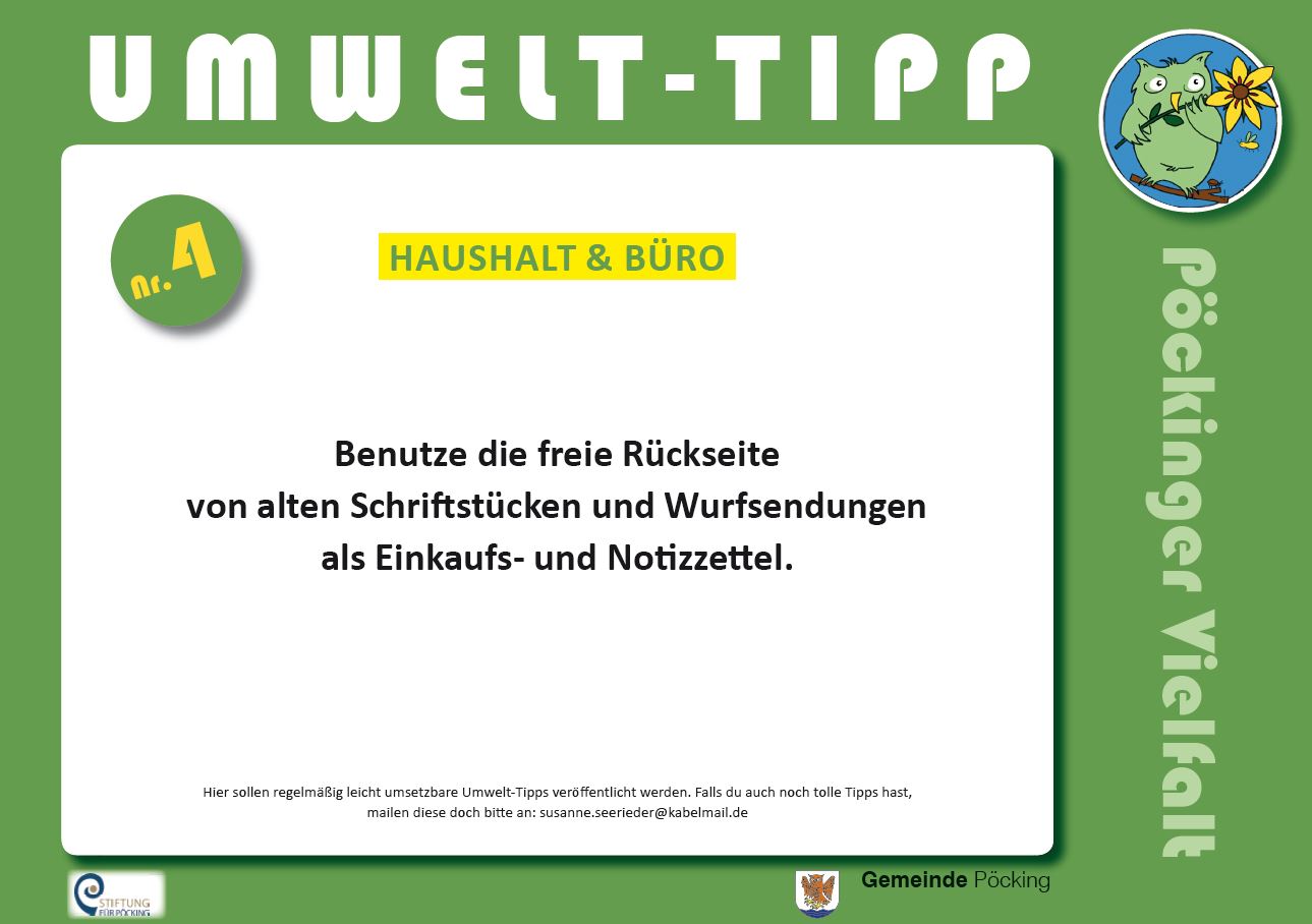 Projekte | Pöckinger Vielfalt | Umweltkalender